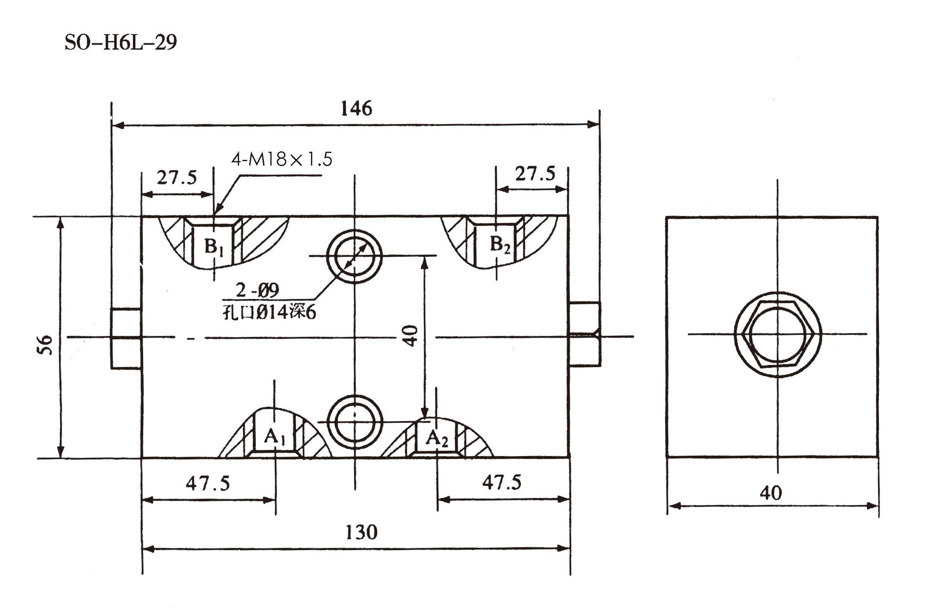 双向液压锁SO-H6L-29 厂家直销