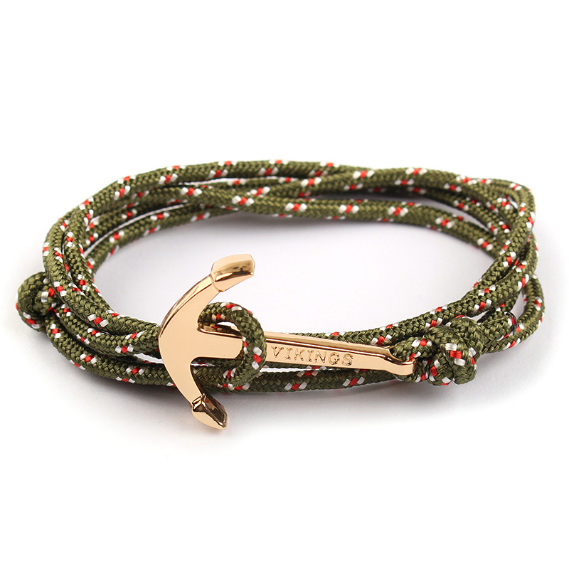 19g Weight Bracelets Classification Alloy, rope Chain Material 1 Piece Quantity Business, Daily, Street Occasion Alloy, rope Material Anchor Pattern Men's Gender Plating Design Casual Style Casual Anchor Alloy Rope Plating Men's Bracelets Men's Chain Bracelets 1