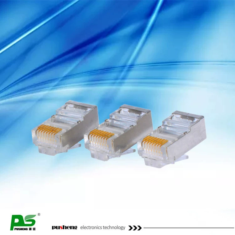 Кабель Cat5e экранированный сетевой кристаллический разъем 8p8c