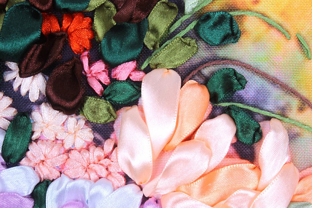 Oujin nianhua cinta bordado fábrica impresión en color directo colgando pintura primavera flores cálidas floreciendo sala de estar entrada pintura decorativa