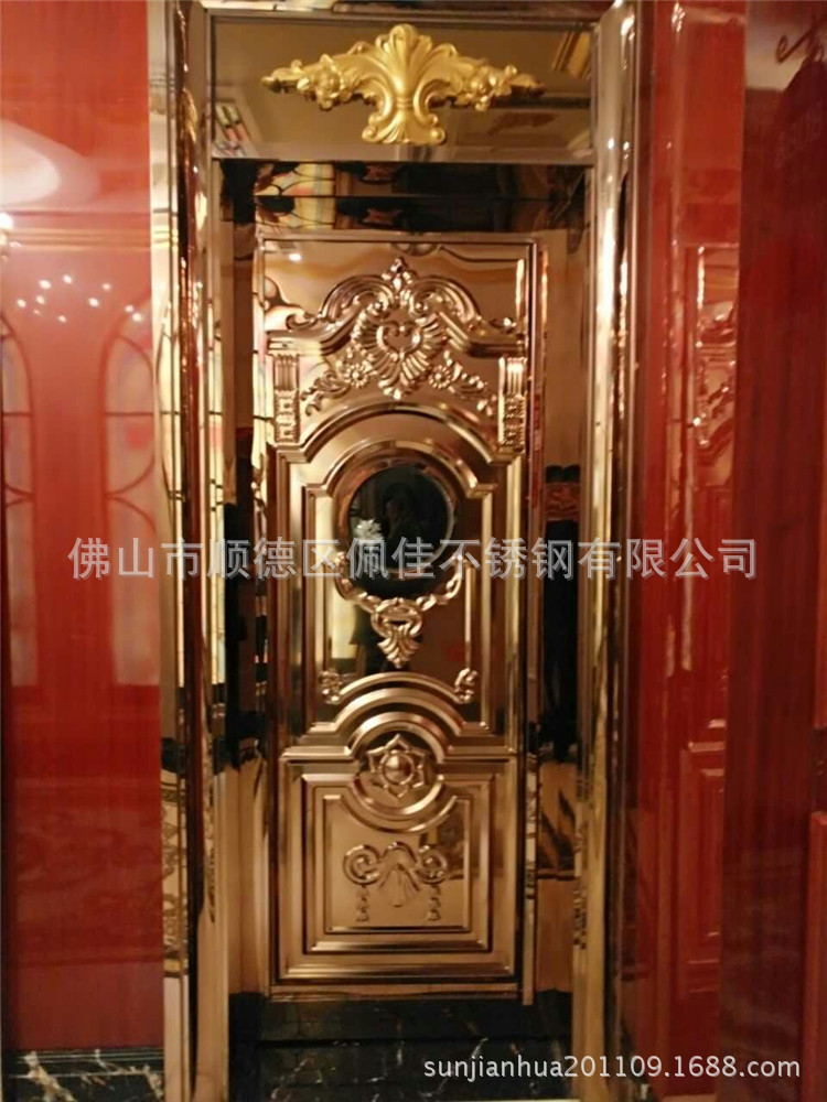 201不锈钢亮面拉丝红铜KTV压花门板耐用天津哪里不锈钢KTV压花门