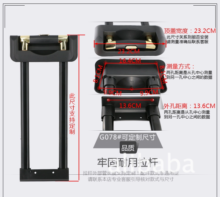 Hành lý xe đẩy xe đẩy túi hành lý liên quan phụ kiện vali hành lý sửa chữa hộp phụ kiện xử lý bánh xe vali