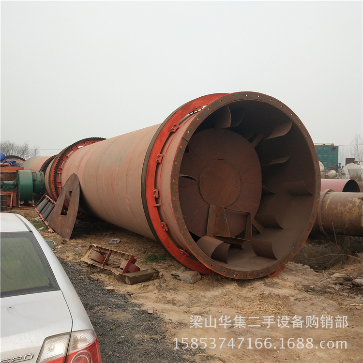 华集新到二手煤泥滚筒烘干机 二手鸡粪烘干机 二手有机肥烘干机