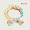 Cute coral headband with bow for face washing, Korean style, internet celebrity
