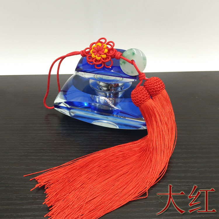 太阳花平安扣挂件  大红