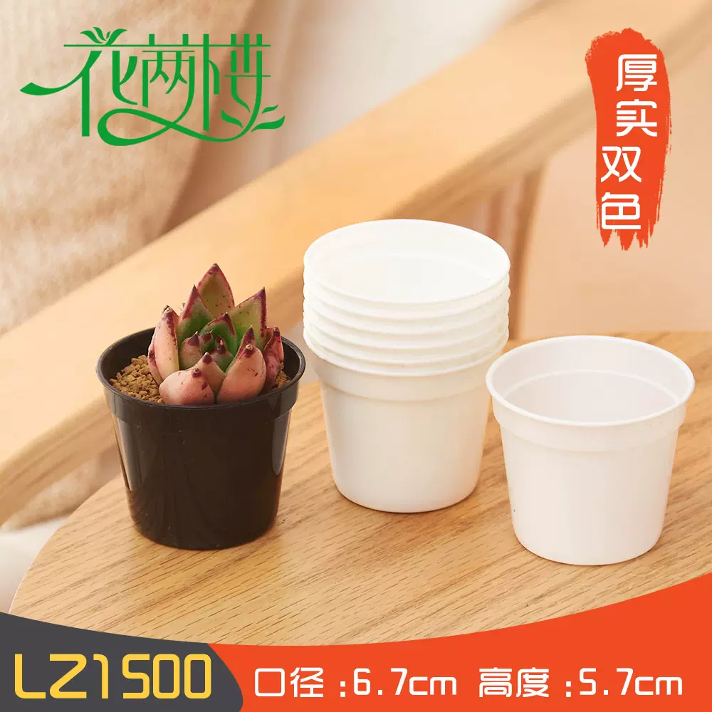 厂家批发塑料花盆多肉塑料小圆盆小白盆小黑盆育苗移苗定植盆