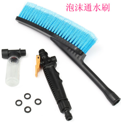 现货批发洗车刷 洗车器通水刷 泡沫刷 大三角开绒蓝刷 洗车工具