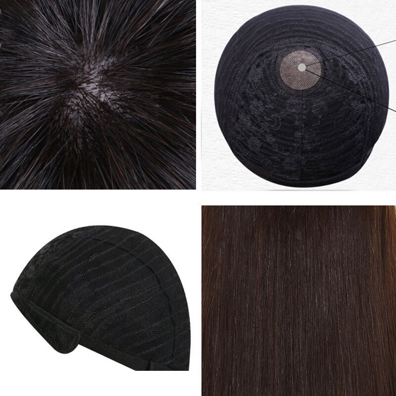 Cross border 100 human hair elastic net temperament fluffy curly hair