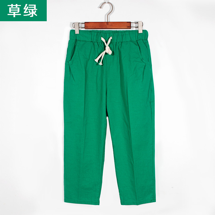 Pentalon été en Coton et lin - Ref 3434433 Image 13