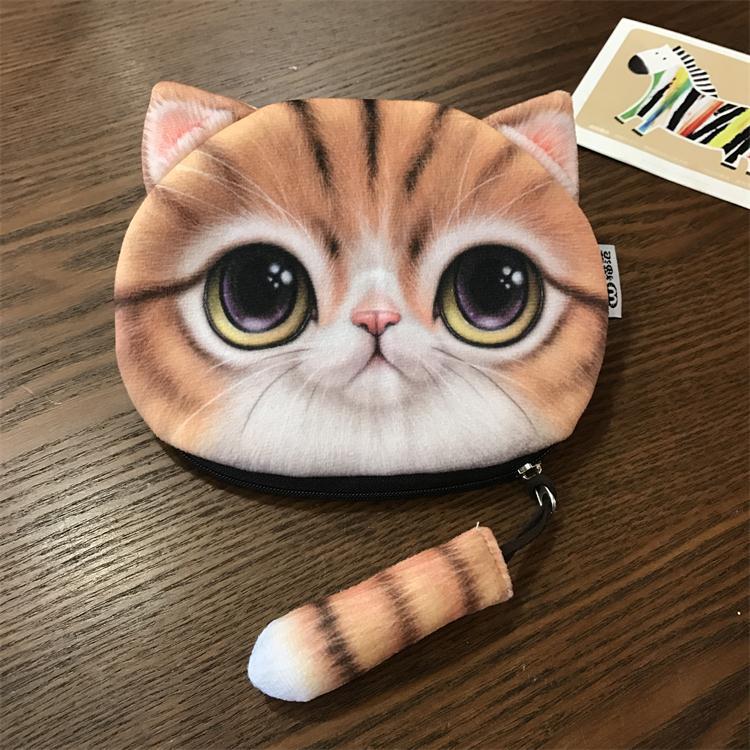 18g Weight Zipper Closure Type Coin Purse Bags Type Casual, Daily Occasion Plush Material Animal, Cartoon Pattern All Seasons Season Kid'S, Unisex Gender Casual, Cute Style Round Shape Kid'S Unisex Animal Cartoon Plush Zipper Coin Purses 11