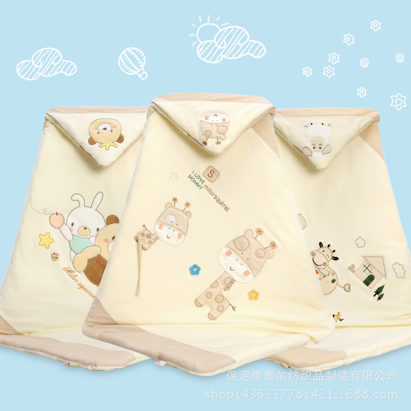 Infants Cotton was hold Manufactor wholesale Cotton enlarge thickening Cartoon Embroidery goods in stock baby Blankets