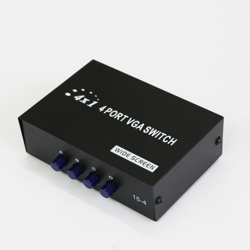 Заводская оптовая VGA-переключатель вручную four-mouth экран видеопередача задержка VGA-15-4C переключатель