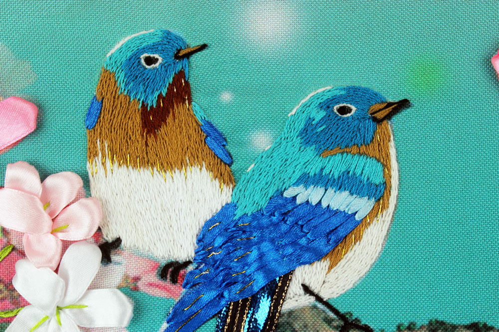 Oujin nianhua Bordado Cinta Directa de Fábrica de impresión en color colgando de la pintura dulce palabras sala de estar decoración de entrada