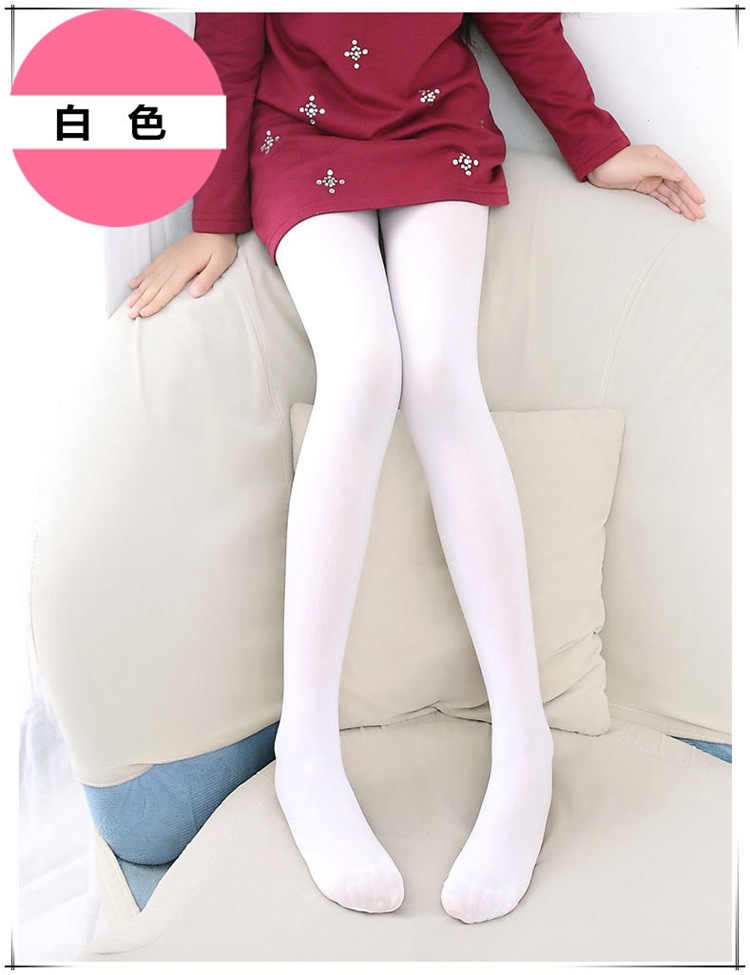 儿童连裤袜春秋 女童芭蕾舞蹈袜校服袜天鹅绒打底裤袜薄款丝袜子|ru
