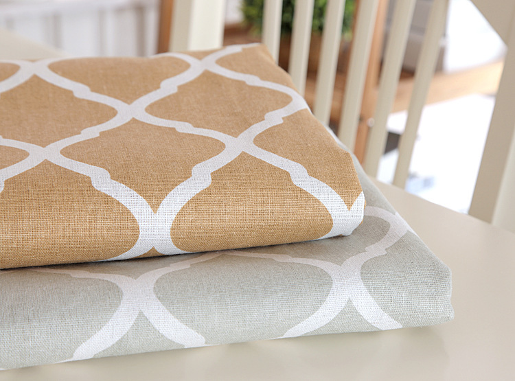 Polyester-cotton Modern Simple Geometric Diamond Pattern With Lace Edges, Yellow Coffee Table Dining Tablecloth,_voghion.com