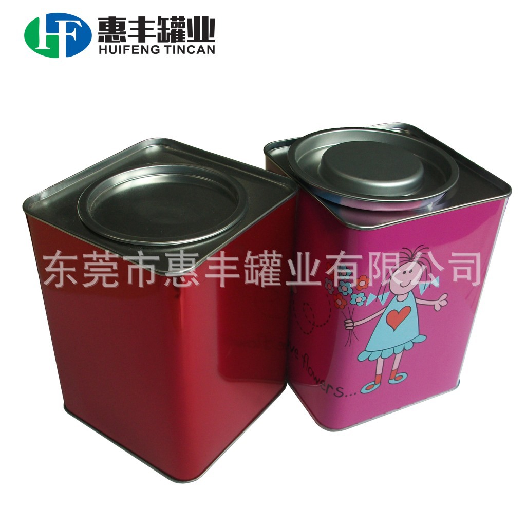 厂家供应马口铁茶叶罐 咖啡铁罐曲奇饼干食品铁罐 内塞盖马口铁盒