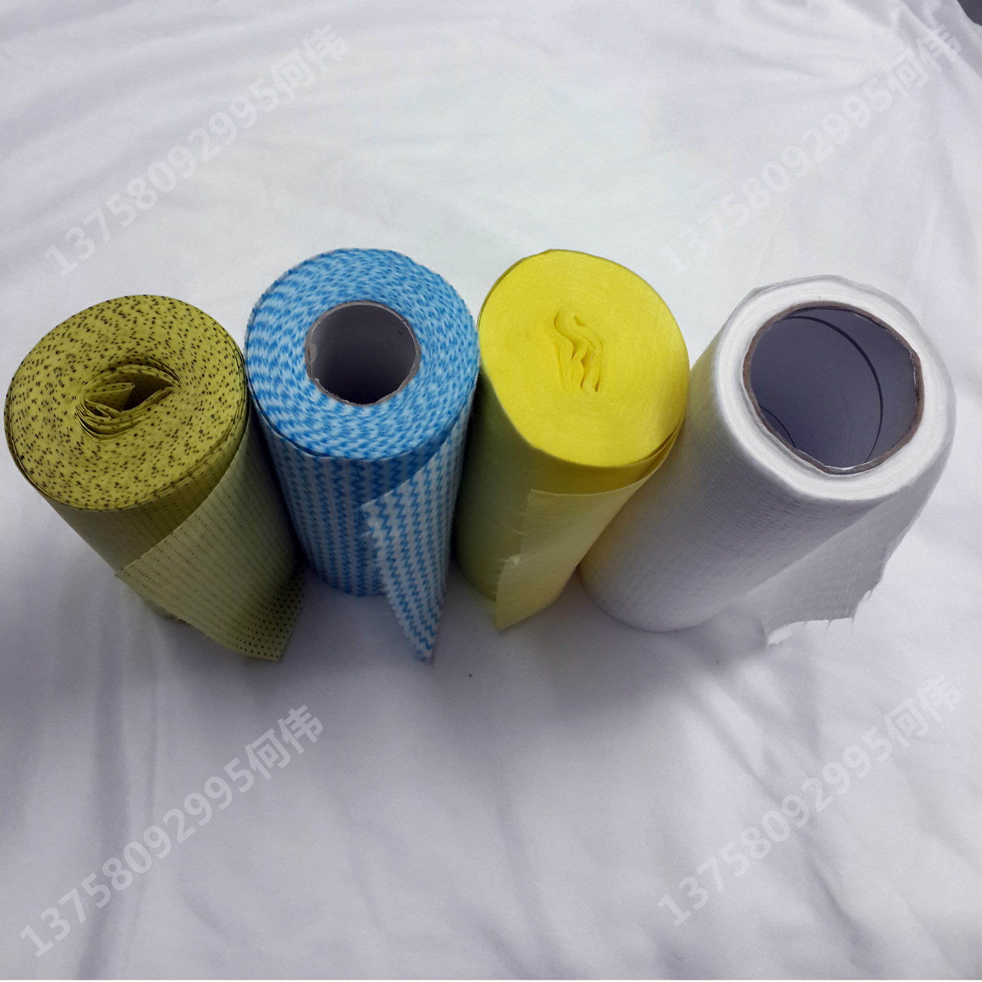 涤纶粘胶水刺布