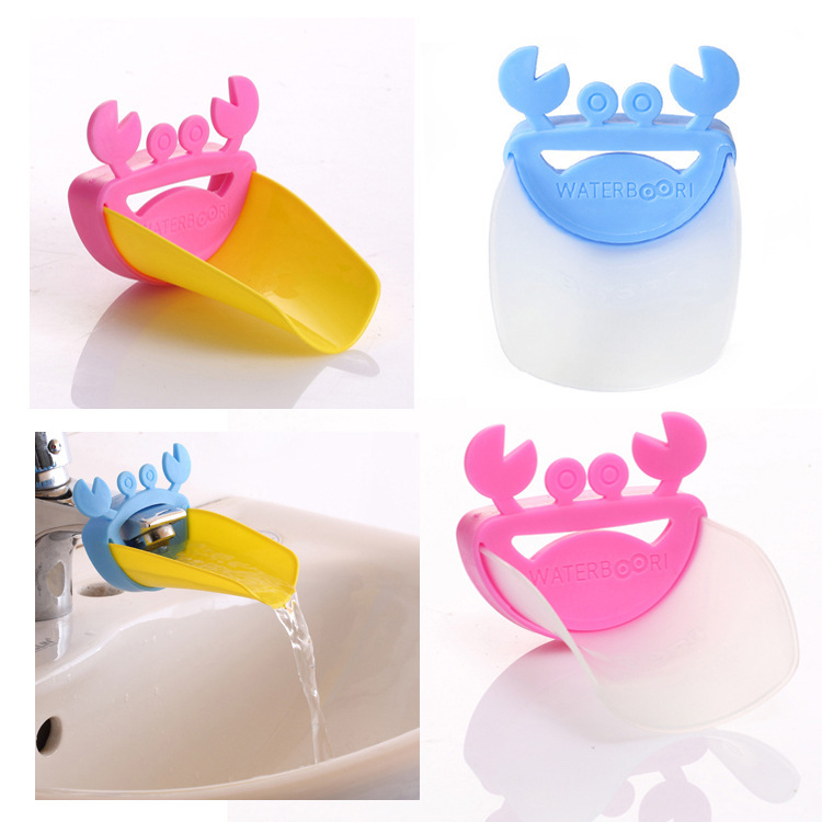 Cartoon children Wash your hands Aid baby Chute water tap Extend Crab modelling Hand-washing