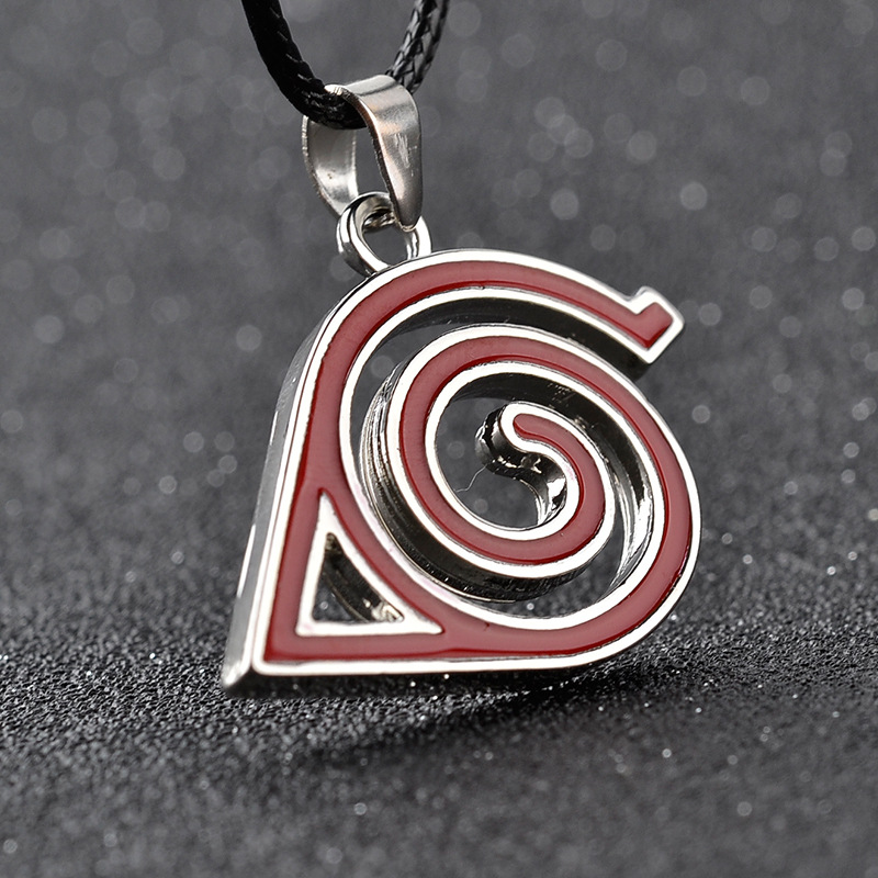 New fashion animation film and television around Naruto logo alloy necklace pendant wholesale