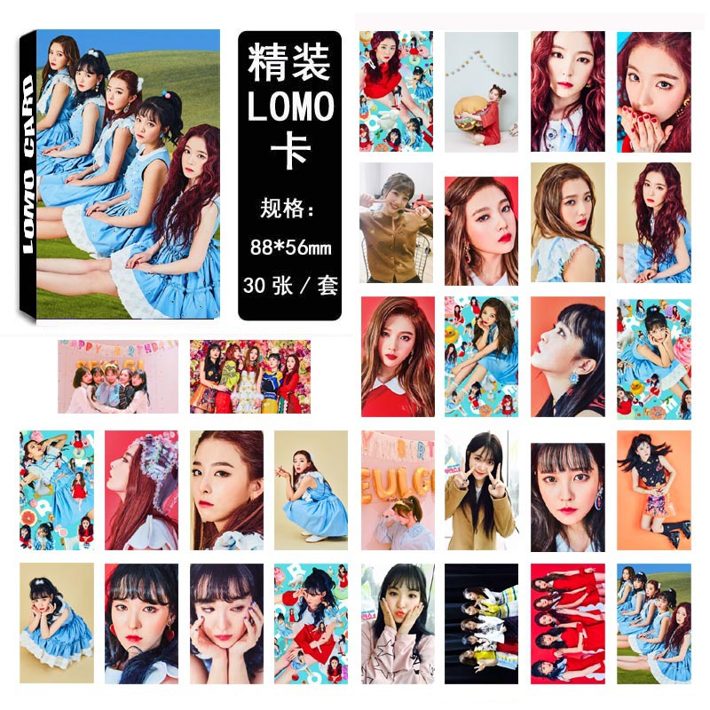 Red Velvet  红丝绒 集体02款LOMO盒套装 1套30张 ROOKIE同款新图