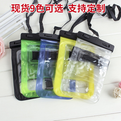 Cangnan Manufactor Direct selling PVC texture of material Iphone7 Touch screen mobile phone Waterproof bag outdoors Drifting pack Arm belt halter