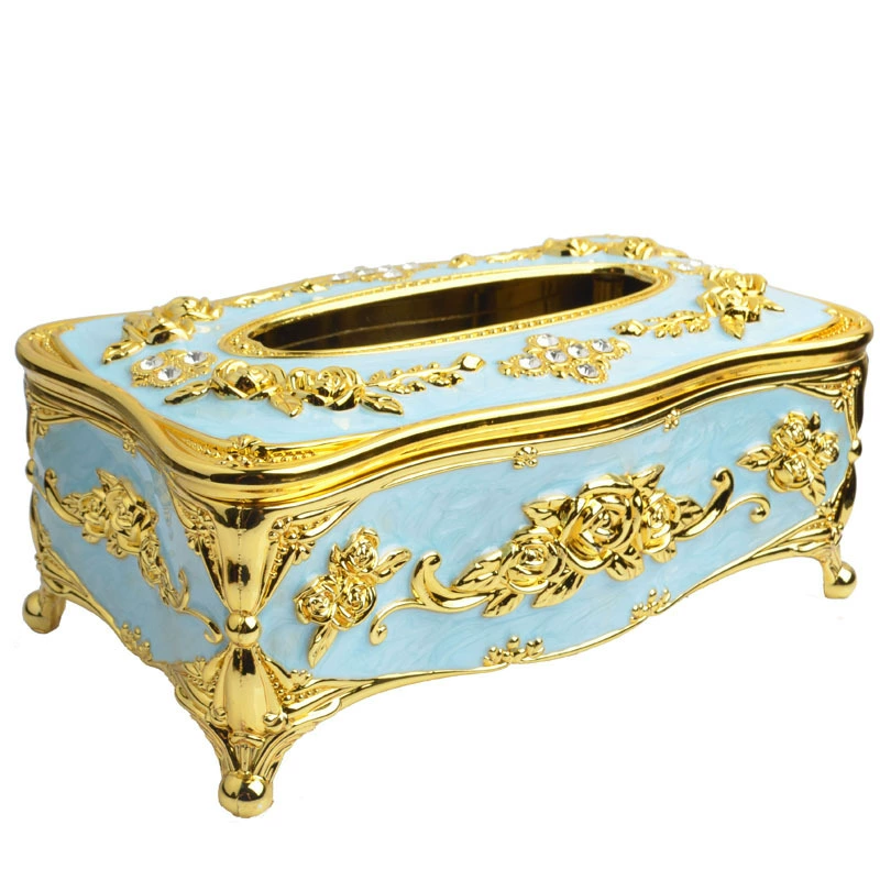 Декоративная tissue box европейский стиль, держатель салфетницы из цинк-сплава, несколько цветов