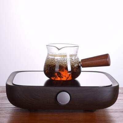 厂家直销 耐高温 玻璃杯 透明 定制 带把 透明 330ML主人杯带把