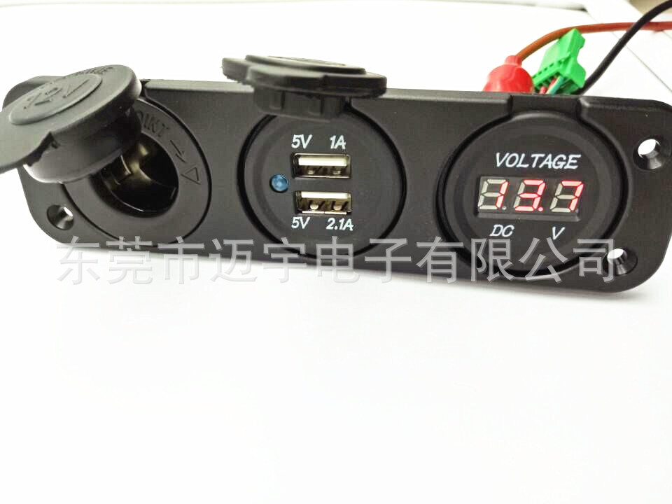 点烟器+电压表+双USB (6)