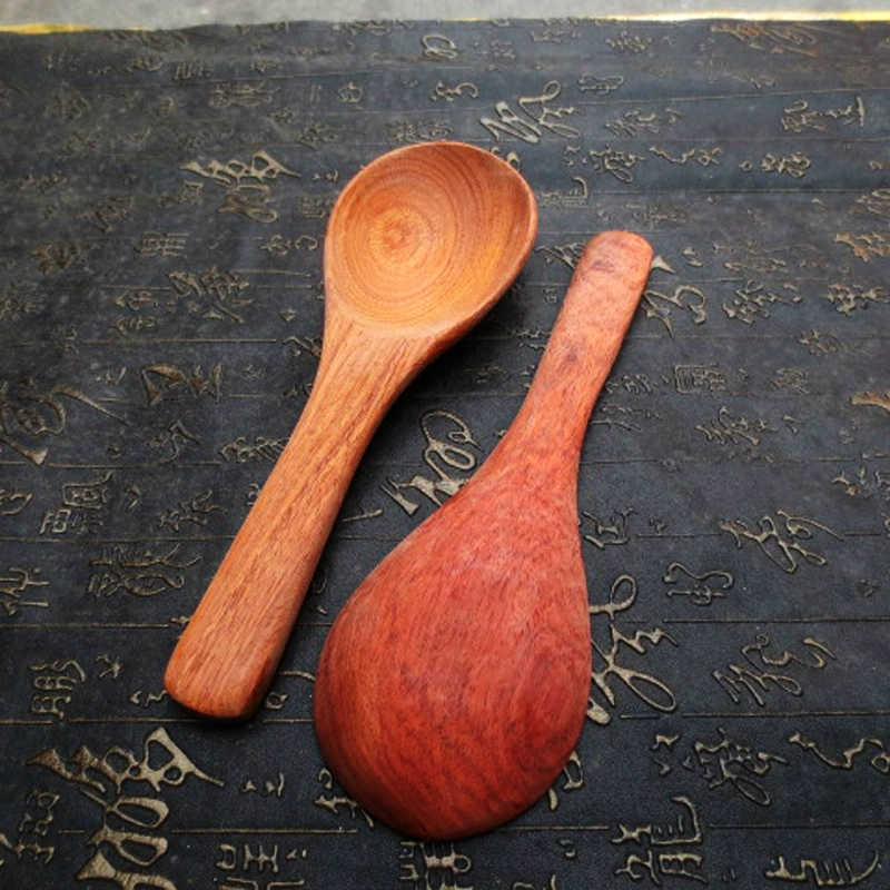 Rosewood rice spoon Vietnamese rosewood Sheng rice spoon, original wood, polished healthy paint, no La real wood spoons, household practitioners