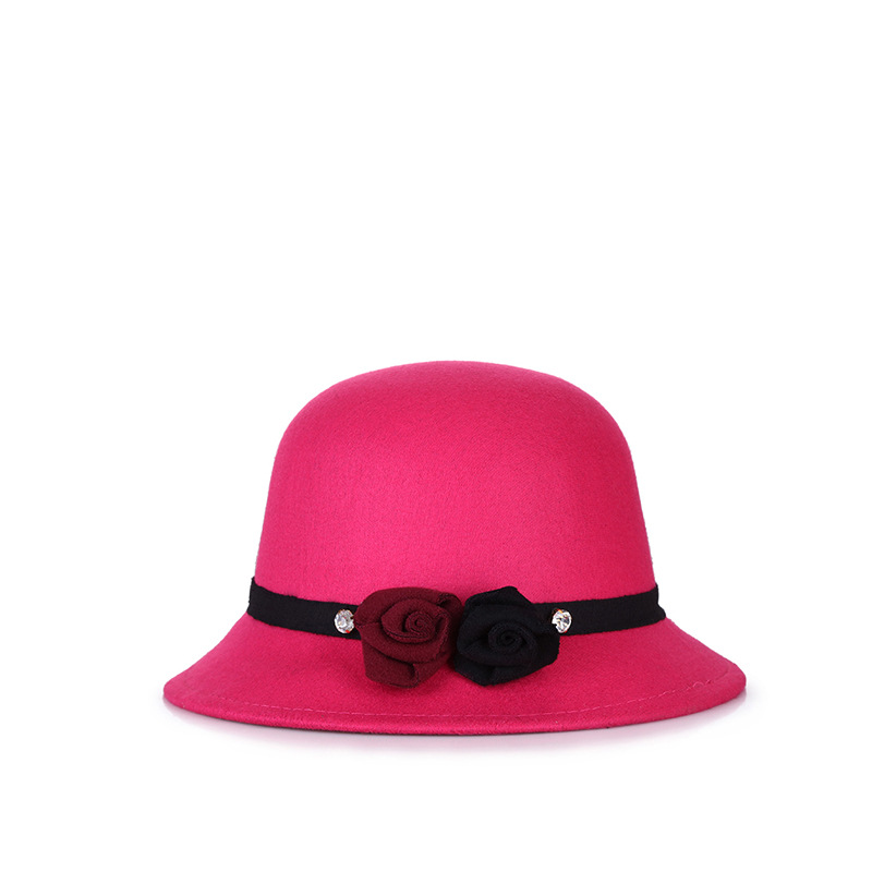 Nuevo estilo coreano sombrero superior de las mujeres cúpula de lana sombrero de la cuenca otoño e invierno al aire libre a prueba de frío cálido sombrero de las mujeres de fábrica lote directo