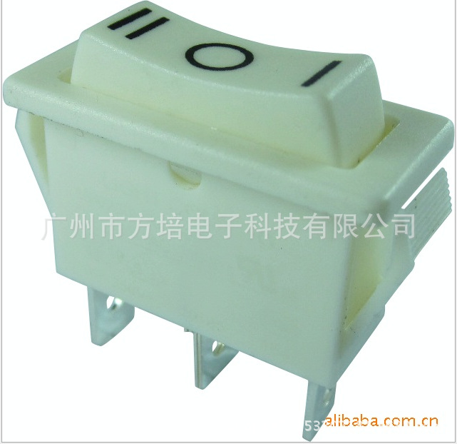 白色船型开关 白色带灯船型开关 白色三档船型开关