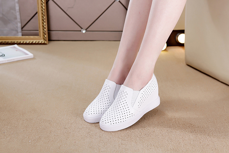 Baskets femme en En cuir - Ref 3421133 Image 16