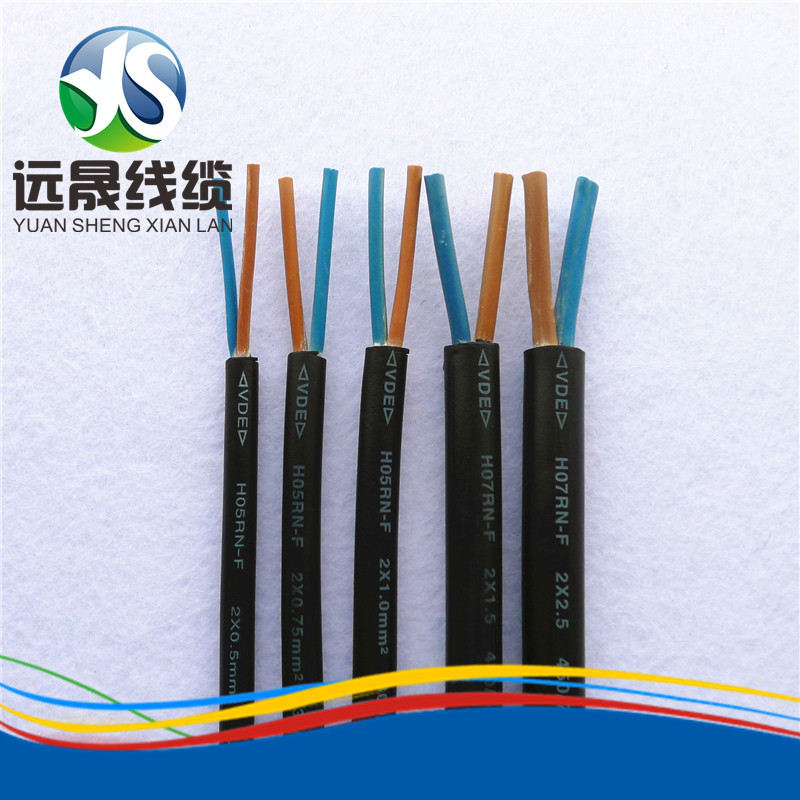 两芯VDE橡胶线现货中山深圳广州江门厂家直销H05RN-F线材