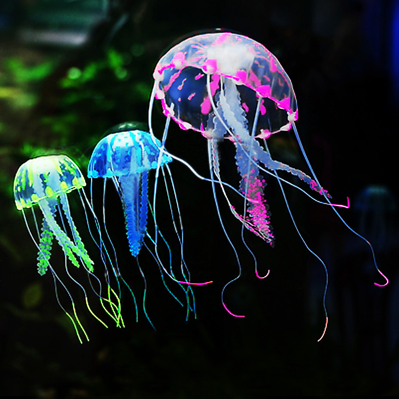Realistic fluorescence silicone aquarium decor