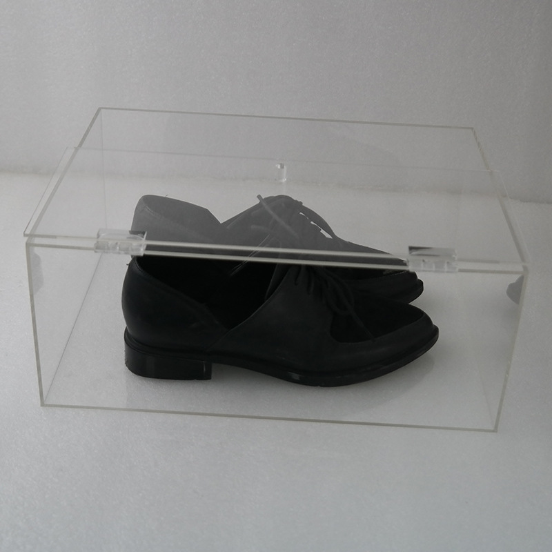 有机玻璃透明展示鞋盒 亚克力天地盖式展览盒 各种小物件收纳盒