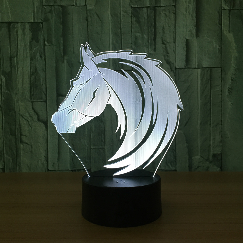 3D灯 七彩遥控触摸led灯创意产品礼品台灯小夜灯