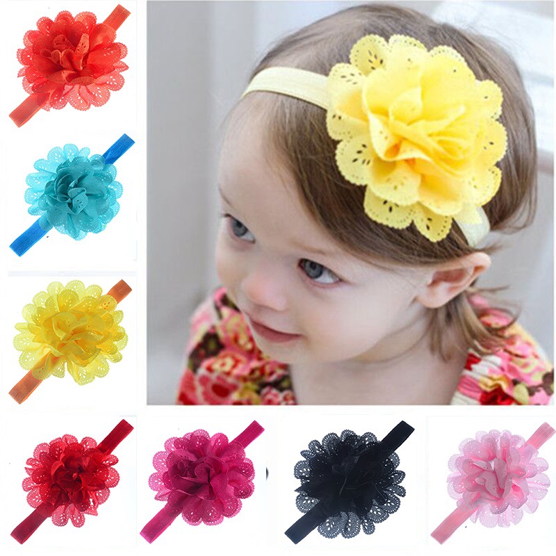 Children's wavy shiffon hair accessory