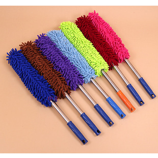 Car Cleaning Products Wax Brush Dust Removal Wax Tow Car Wax Cleaning Brush Car Round Telescopic Large Wax Brush