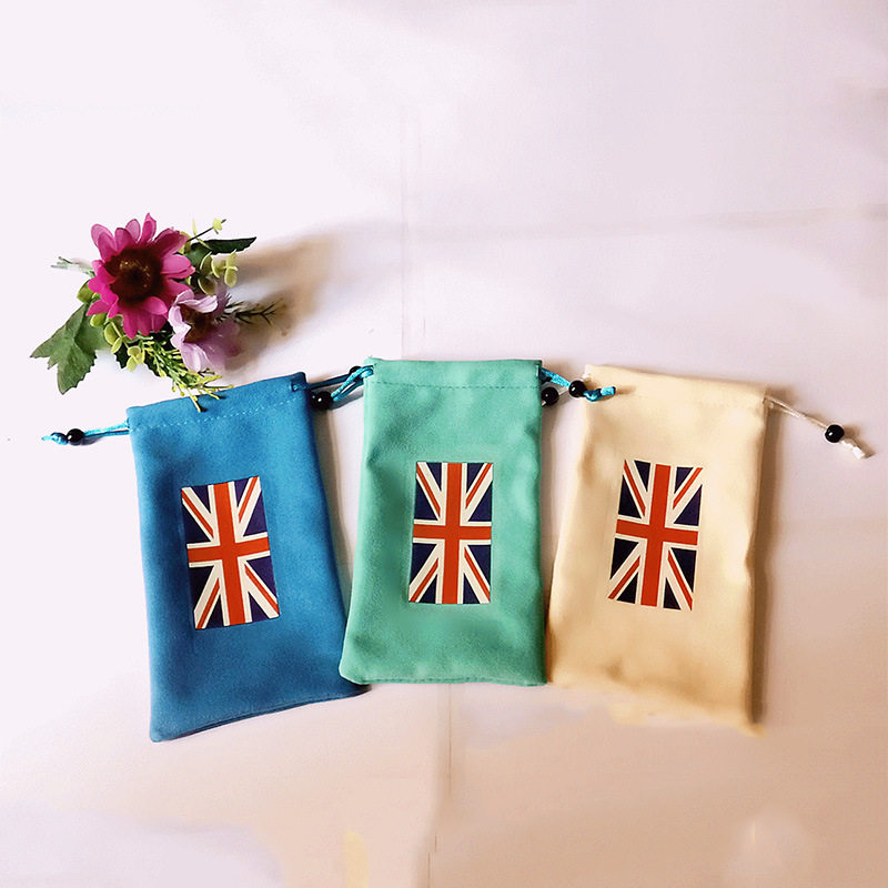 生产供应金口绒布袋高端精致礼品包装袋抽绳束口袋