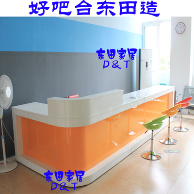 D67A3新款欧式烤漆收银台服装店吧台美发店前台美容美甲电脑接待|ru