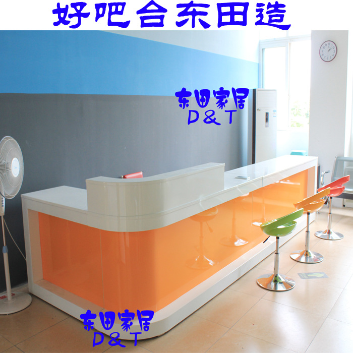 D67A3新款欧式烤漆收银台服装店吧台美发店前台美容美甲电脑接待|ru