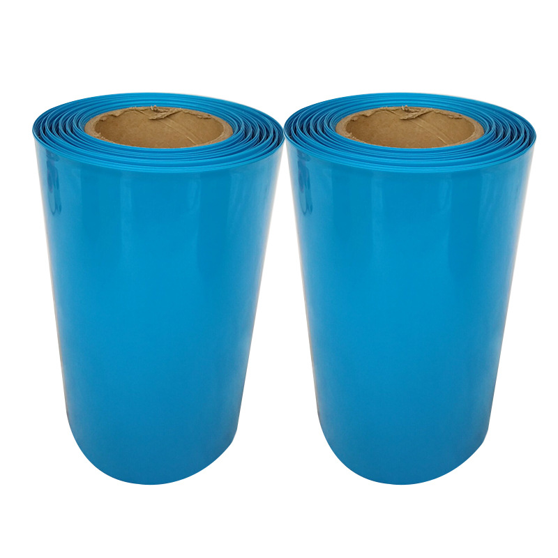 宽378mm Φ240mm 蓝色 PVC热缩管 模型配件封装 电池套 热缩膜