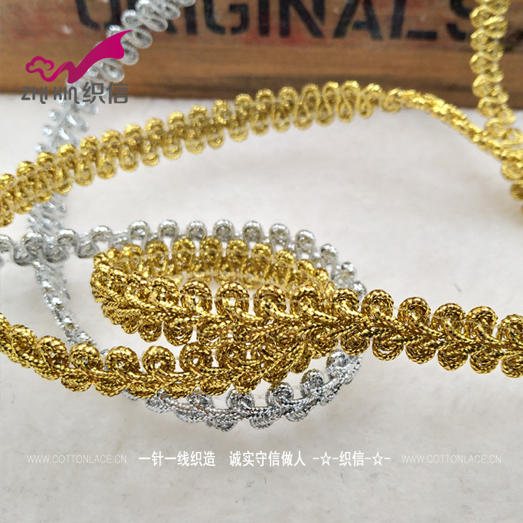 Dance accessories 1cm Gold and Silver centipede Lace goods in stock 3 colors apply Lighting Manufactor Supplying Perennial goods in stock