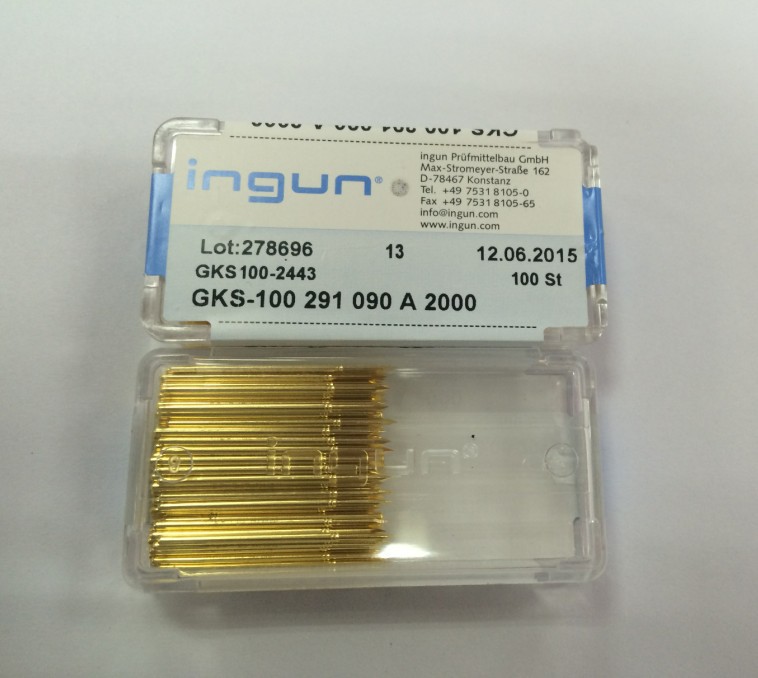 台产优品质 INGUN德国英钢GKS 100-291-090A2000镀金导电测试探针