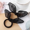 Manufactor wholesale Selling Hairdressing black Lace bow Headdress Cong Triple High elastic Tousheng