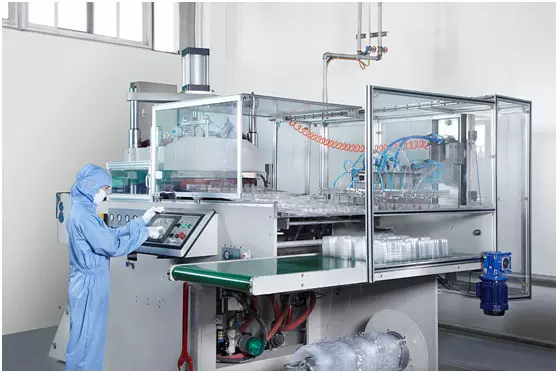 供应PVC  PET BOPS 塑料盒塑料盖模内切 自动堆叠 热板热成型机