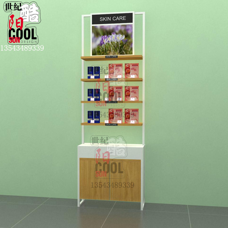 化妆品背柜化妆品高柜化妆品柜护肤柜洗护柜化妆品店商场专卖店柜