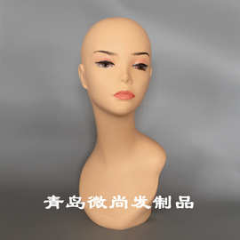 厂家销售模特道具女头 假发 帽子道具展示头模 饰品耳环眼镜