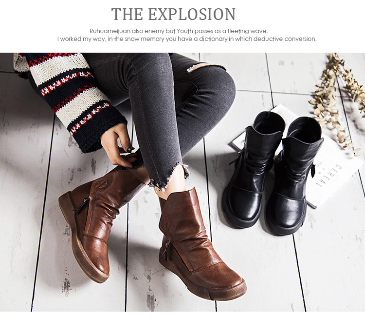 Bottes femme en PU artificiel - Ref 3355246 Image 18