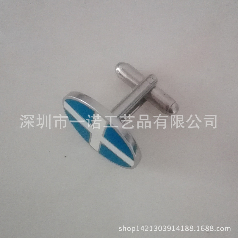 椭圆珐琅法式袖扣 (5)